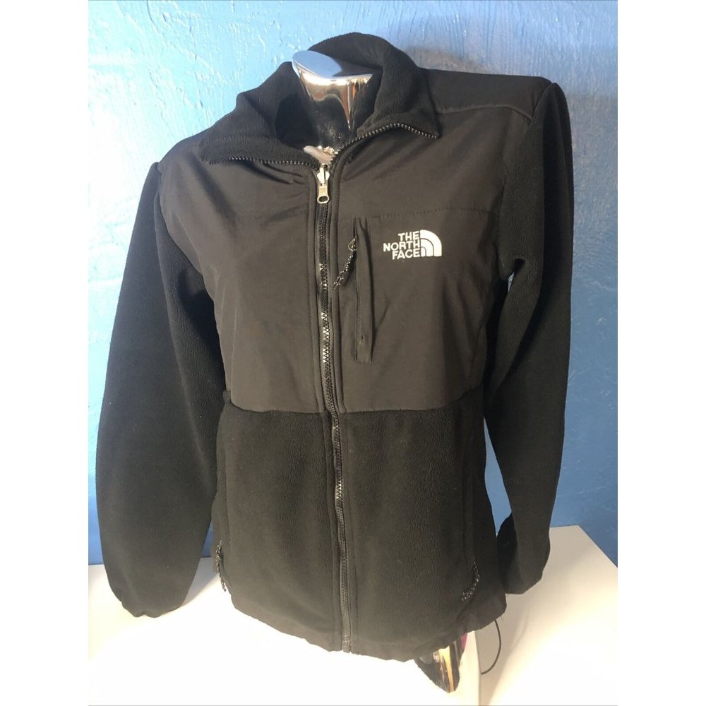 The North Face Womens Jacket M Medium Black Polartec Fleece Full Zip